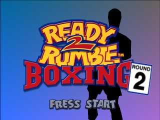 Ready 2 Rumble Boxing title screen for Nintendo 64
